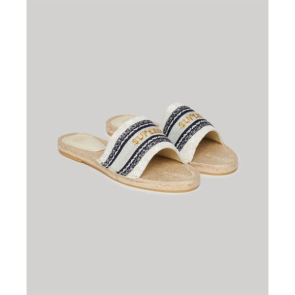 Superdry Canv Overlay Espadriller Gylden EU 37 Kvinde