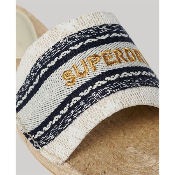 Superdry Canv Overlay Espadriller Gylden EU 37 Kvinde
