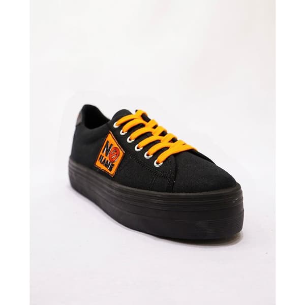 No Name Plato Canvas Patch Sko Sort EU 40 Kvinde