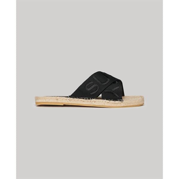 Superdry Cross Strap Espadriller Svart EU 39 Kvinna