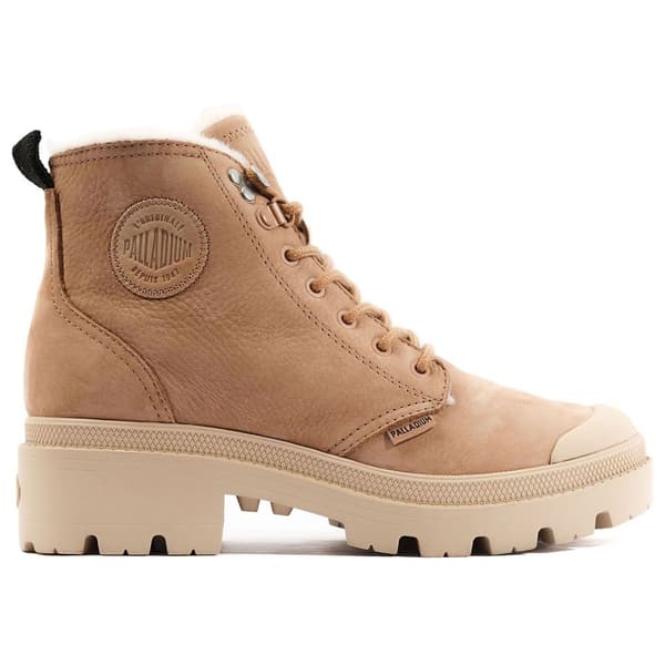 Palladium Pallabase Nubuck Zip Wl Støvler Beige EU 40 Kvinde