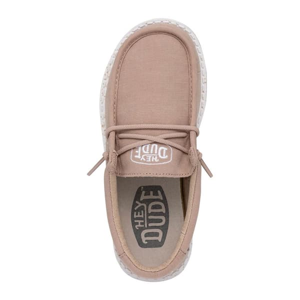 Hey Dude Wally Slub Canvas Skor Brun EU 33 Pojke