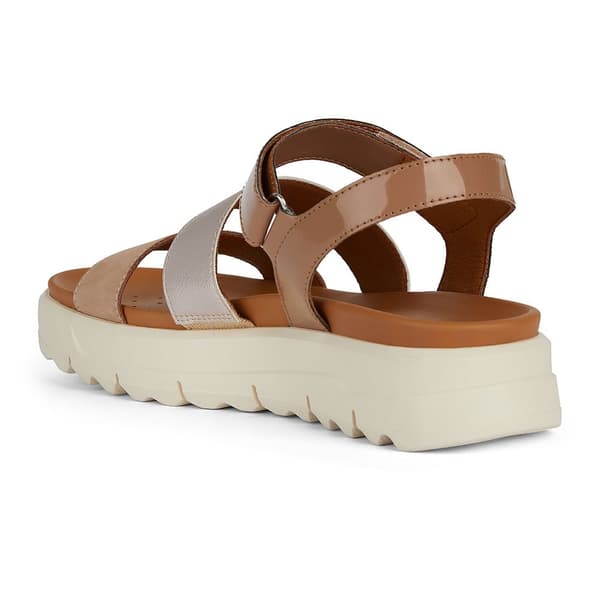 Geox Xan2.1s Sandaler Beige,Guld EU 37 Kvinna