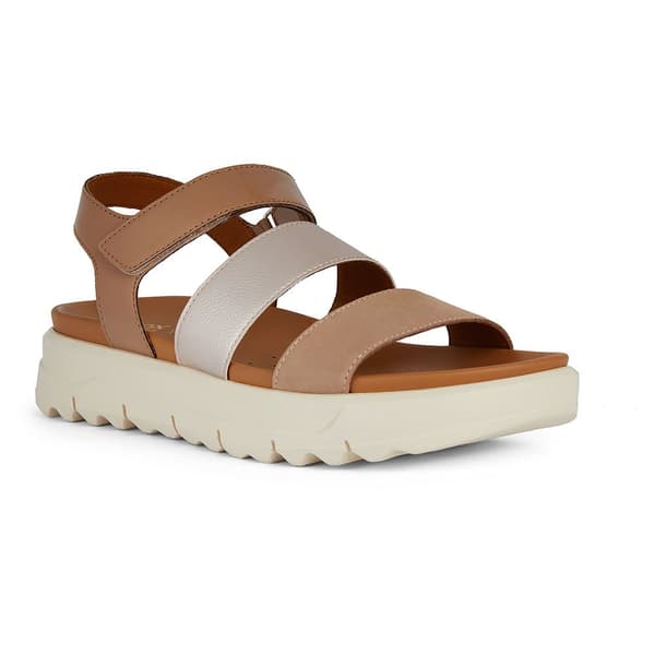 Geox Xan2.1s Sandaler Beige,Guld EU 37 Kvinna