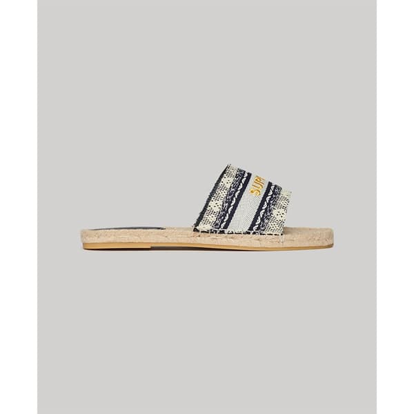 Superdry Canv Overlay Espadriller Blå EU 37 Kvinna