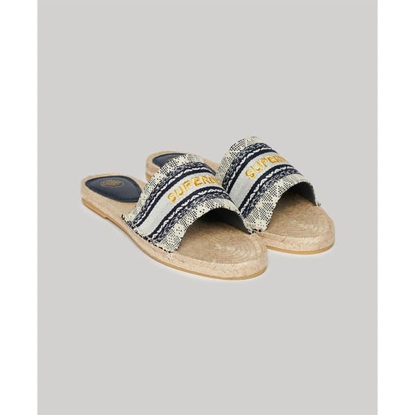 Superdry Canv Overlay Espadriller Blå EU 37 Kvinna