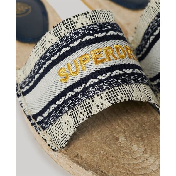 Superdry Canv Overlay Espadriller Blå EU 37 Kvinna