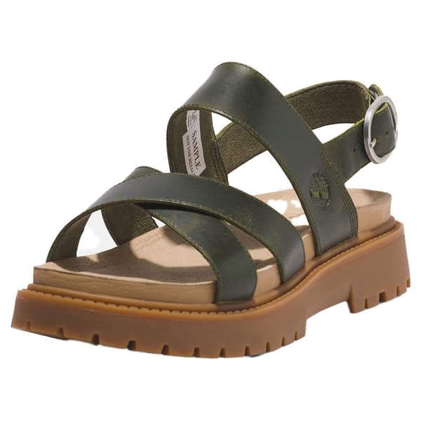 Timberland Clairemont Way Cross Strap Sandaler Brun EU 39 Kvinna