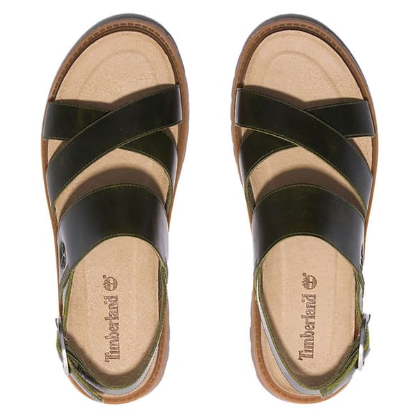 Timberland Clairemont Way Cross Strap Sandaler Brun EU 39 Kvinna
