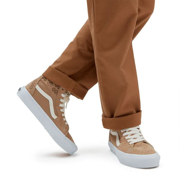 Vans Sk8-hi Tapered Skor Beige EU 37 Kvinna