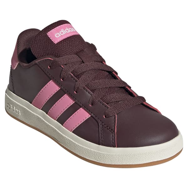 Adidas Grand Court Lifestyle Tennis Lace Up Lasten Lenkkarit Ruskea EU 35 1/2 Poika