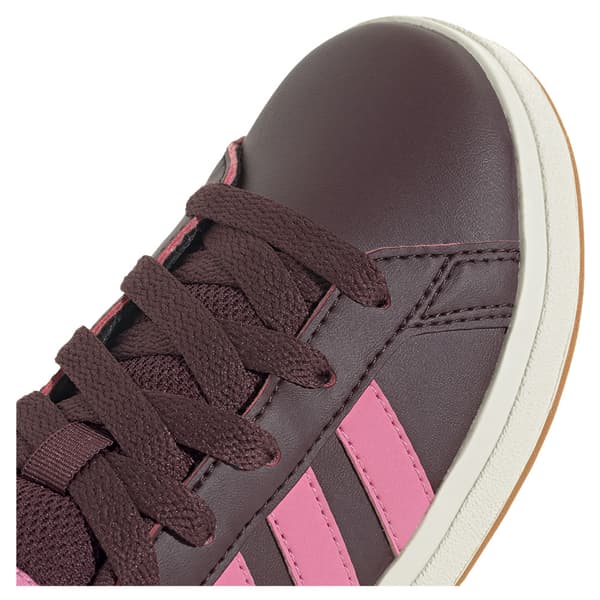 Adidas Grand Court Lifestyle Tennis Lace Up Lasten Lenkkarit Ruskea EU 35 1/2 Poika