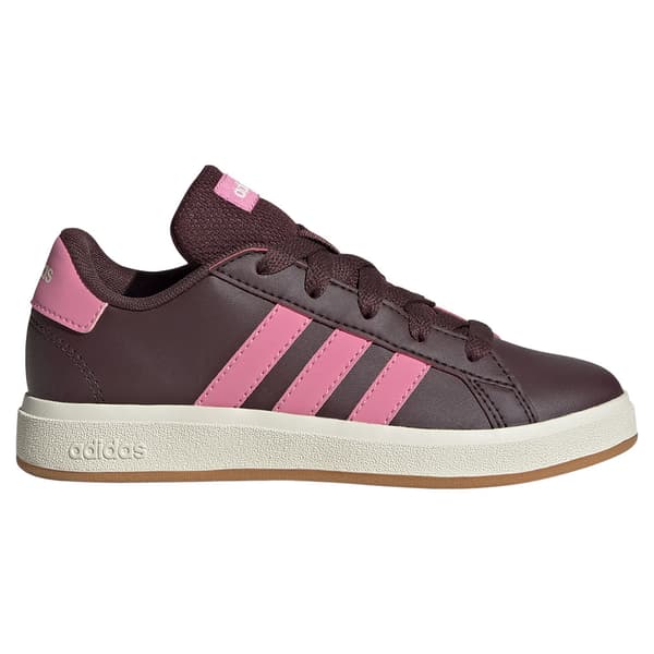 Adidas Grand Court Lifestyle Tennis Lace Up Lasten Lenkkarit Ruskea EU 35 1/2 Poika
