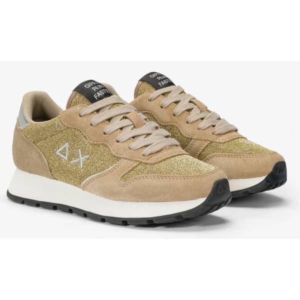 Kvinde Casual Sneakers SUN68 ALLY GLITTER TEXTILE Z44204 Brun - 39
