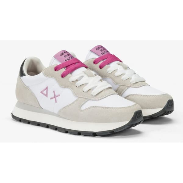 Kvinde Casual Sneakers SUN68 ALLY SOLID NYLON Z44201 01 Hvid - 39