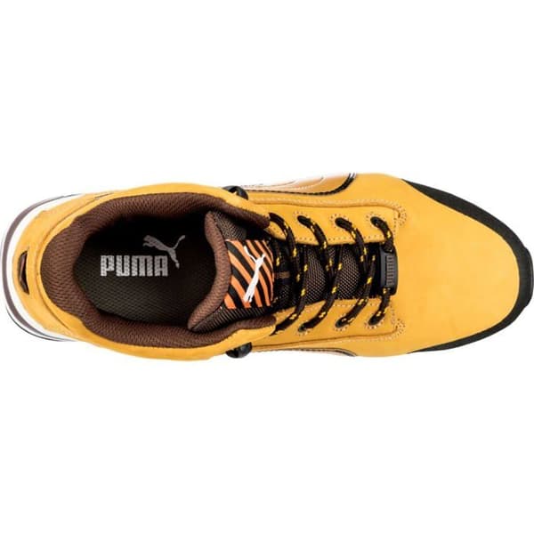 Puma Dash Wheat Mid S3 SRC 100 % icke-metallisk skyddssko - gul/svart