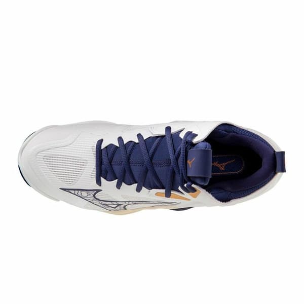 Gymnastikskor, Herr Mizuno Wave Momentum 3 Mid Vit Volleyball - 46.5