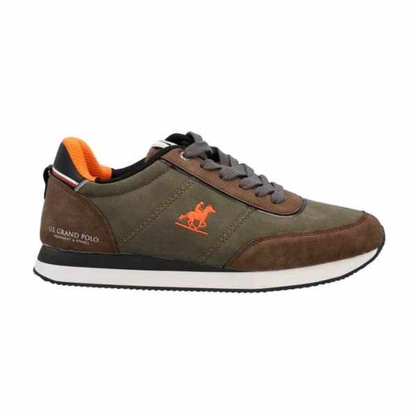 Sportskor Casual U.S. Grand Polo Rennes Essential Nbk Oliv Ljusbrun - 40