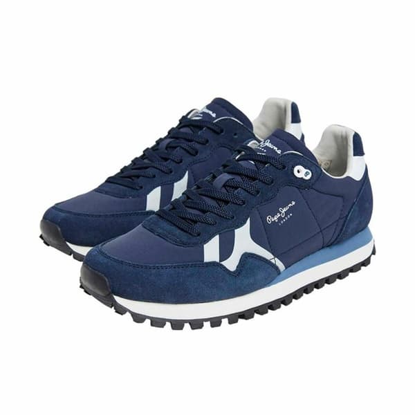 Joggesko Pepe Jeans Brit-On Prints Blå - 43