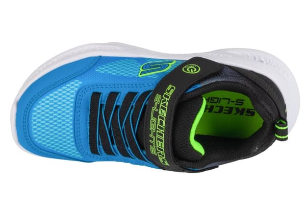 Skechers Meteor-Lights - Krendox 401495L-BKBL, til Dreng, Sneakers, blå