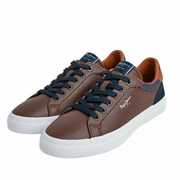 Gymnastikskor, Herr Pepe Jeans Kenton Court Brun - 45