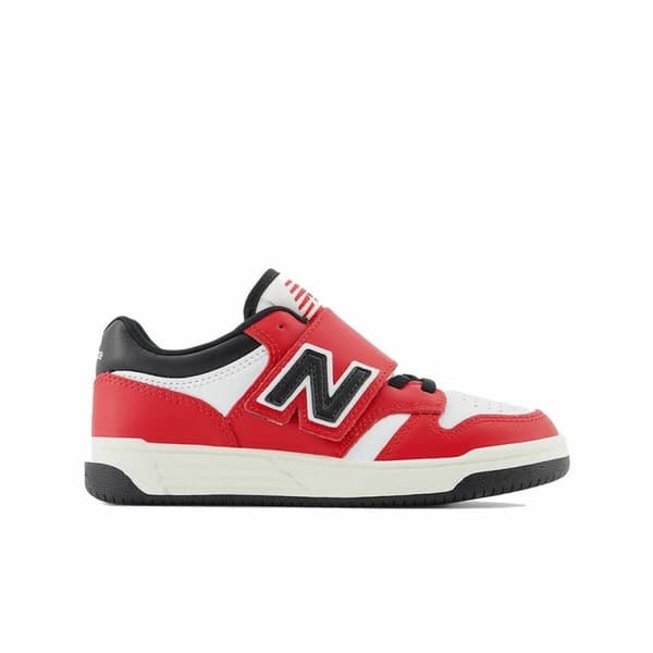Lasten urheilukengät New Balance 480 HOOK LOOP Valkoinen Punainen Tomaatti - 34.5