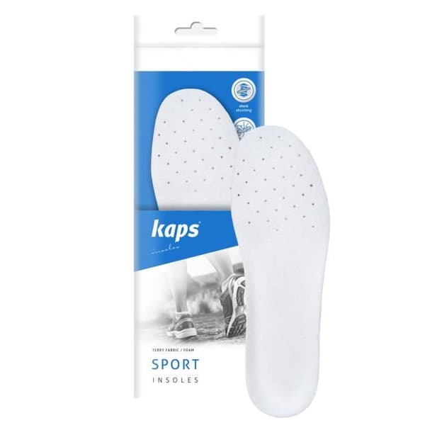 Anti-Svettande Inlägg Kaps Sport - Anatomisk Form - Vit - För Sportskor och Sneakers