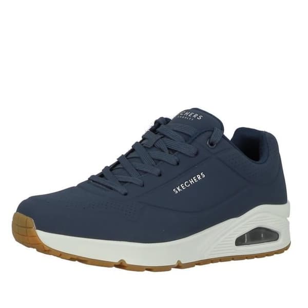 Sneakers Herr - Skechers - Uno - Stand on Air - Mörkblå - Air-Cooled Memory Foam - Fitness