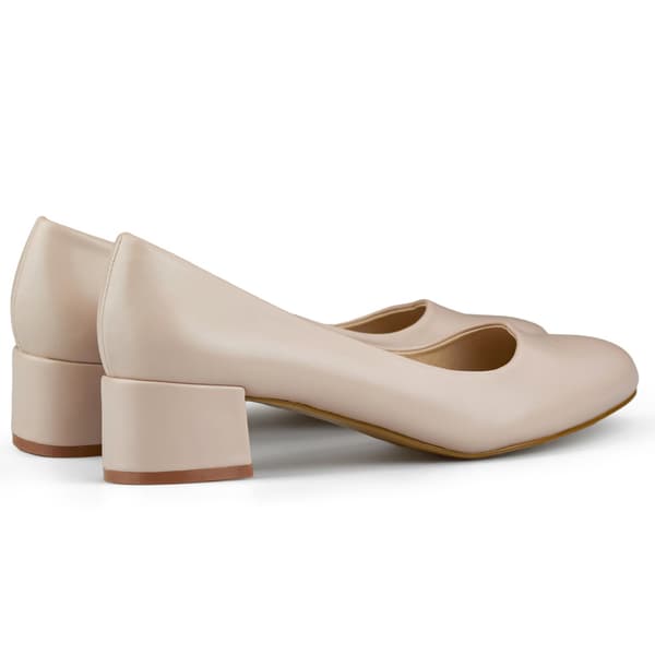 Beige matalakantaiset pumput pyöreäkärkiset pumput 37