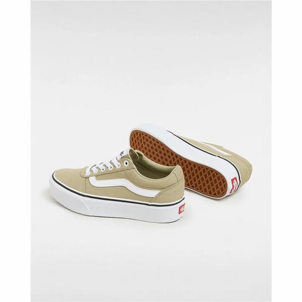 Naisten vapaa-ajan lenkkarit Vans Ward Platform Cnvs Elm Beige Vaaleanruskea - 36