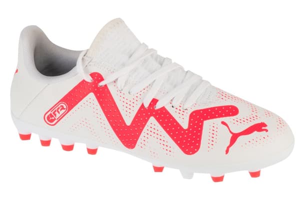 Puma Future Play MG Jr 107390-01, för Pojke, Fotbollsskor, vit