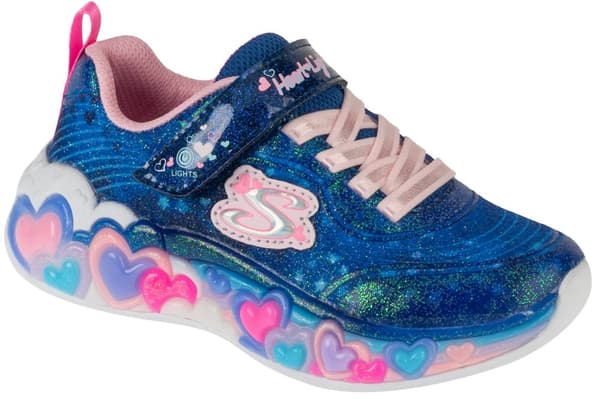 Skechers Eternal Heart Lights 302696L-NVMT, til Pige, Sneakers, marine blå Navy 27