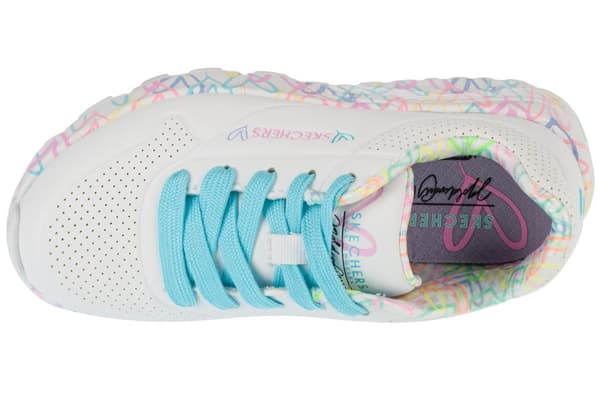 Skechers Uno Lite 314976L-WPTQ, för Tjej, Sneakers, vit