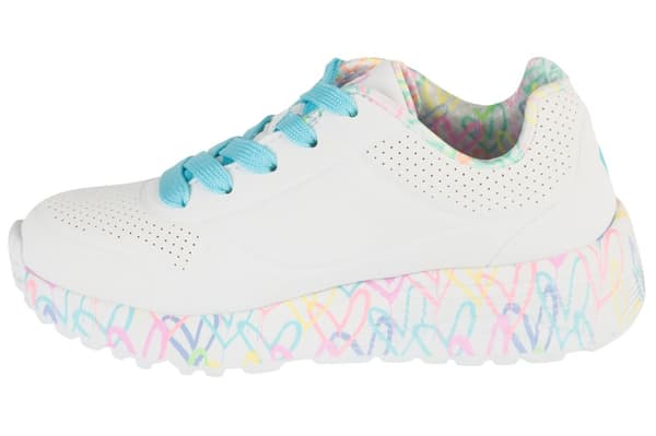 Skechers Uno Lite 314976L-WPTQ, til Pige, Sneakers, hvid