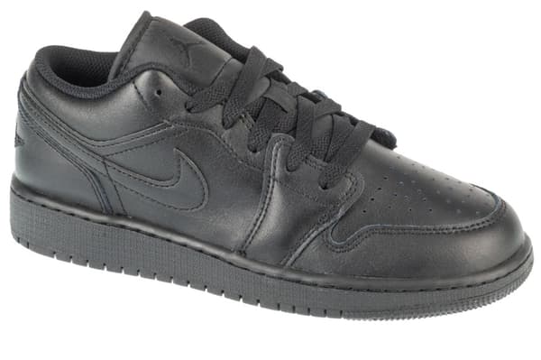 Air Jordan 1 Low GS 553560-093, för Pojke, Sneakers, svart