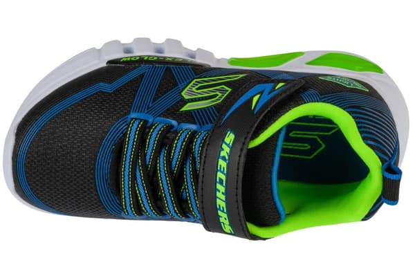 Skechers Flex-Glow 90542L-BBLM, til Dreng, Sneakers, sort