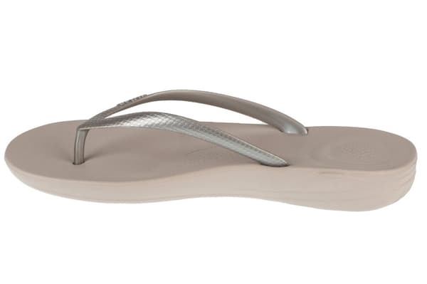 FitFlop Iqushion Ergonomic E54-011, Kvinde, Klipklapper, sølv