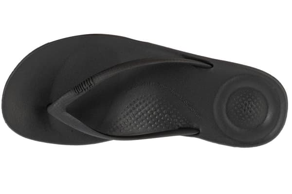 FitFlop Iqushion Ergonomic E54-090, Kvinna, Flip flops, svart