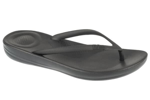 FitFlop Iqushion Ergonomic E54-090, Kvinna, Flip flops, svart Black 41