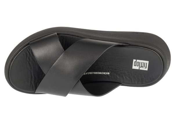 FitFlop F-Mode Flatform FW5-090, Kvinna, Tofflor, svart