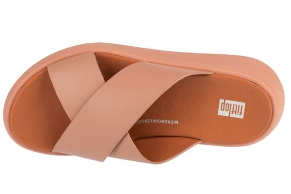 FitFlop F-Mode Flatform FW5-137, Kvinde, Slides, beige