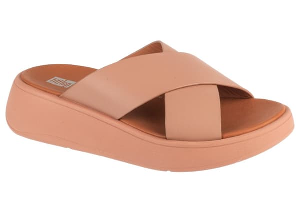 FitFlop F-Mode Flatform FW5-137, Kvinde, Slides, beige