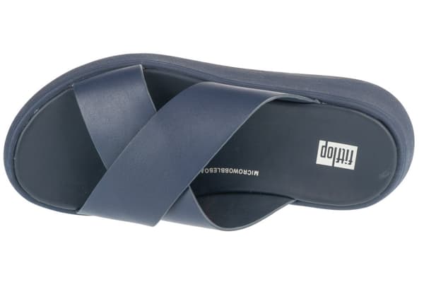FitFlop F-Mode Flatform FW5-399, Kvinna, Tofflor, marinblå