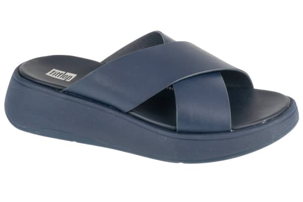 FitFlop F-Mode Flatform FW5-399, Kvinna, Tofflor, marinblå