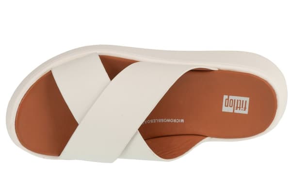 FitFlop F-Mode Flatform FW5-477, Kvinde, Slides, hvid