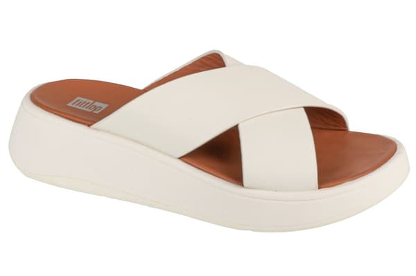 FitFlop F-Mode Flatform FW5-477, Kvinde, Slides, hvid