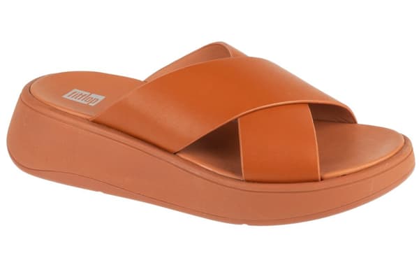 FitFlop F-Mode Flatform FW5-592, Kvinna, Tofflor, brun