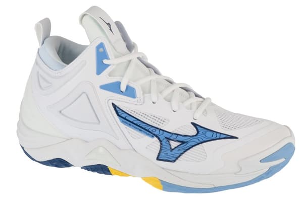 Mizuno Wave Momentum 3 Mid V1GA231797, Unisex, Volleyboll skor, vit