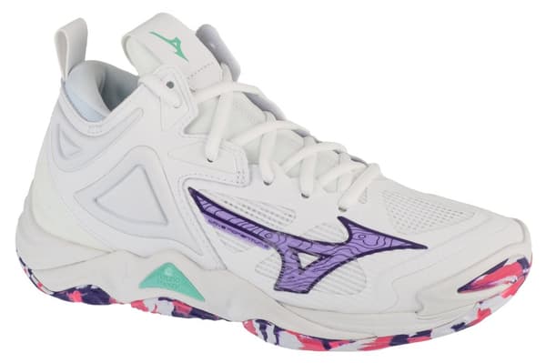 Mizuno Wave Momentum 3 Mid V1GC231720, Kvinna, Volleyboll skor, vit