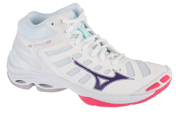 Mizuno Wave Voltage 2 Mid V1GC246520, Kvinde, Volleyballsko, hvid